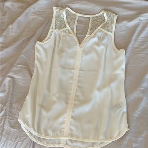 Banana Republic Cream Chiffon top